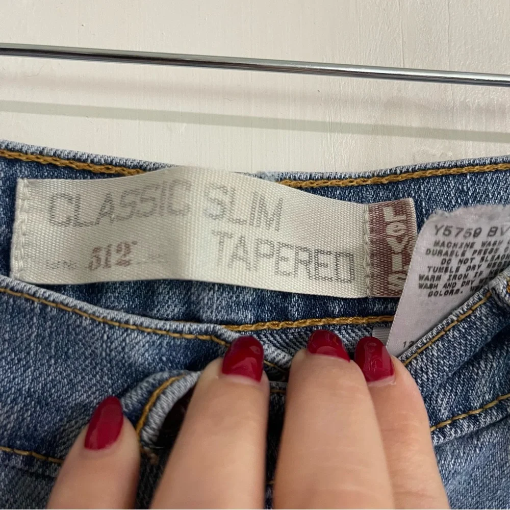 Levi's 512 Classic Slim Straight Tapered Leg Women's Size 28 - Picture 2 of 11